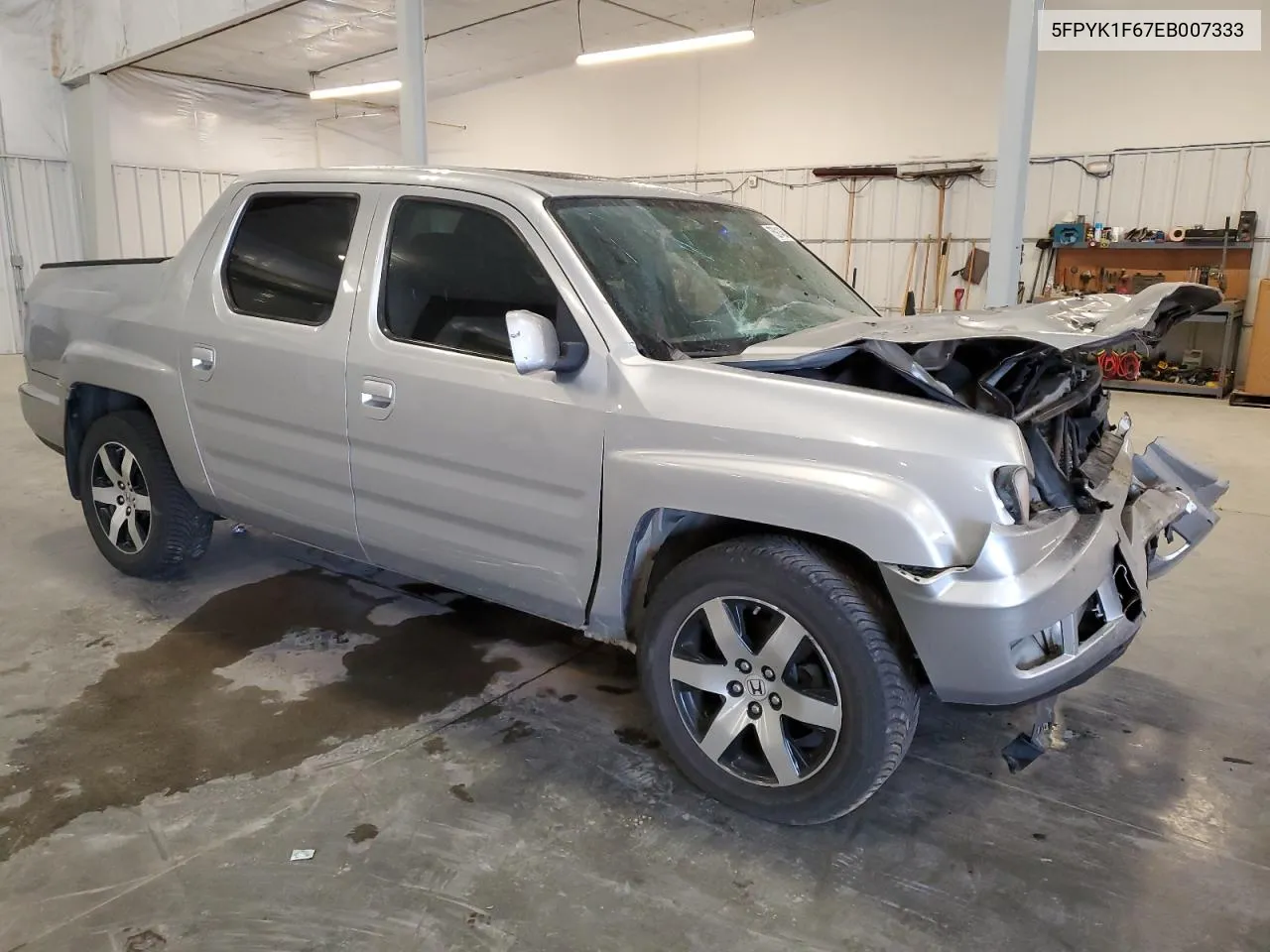 2014 Honda Ridgeline Rtl-S VIN: 5FPYK1F67EB007333 Lot: 75914684