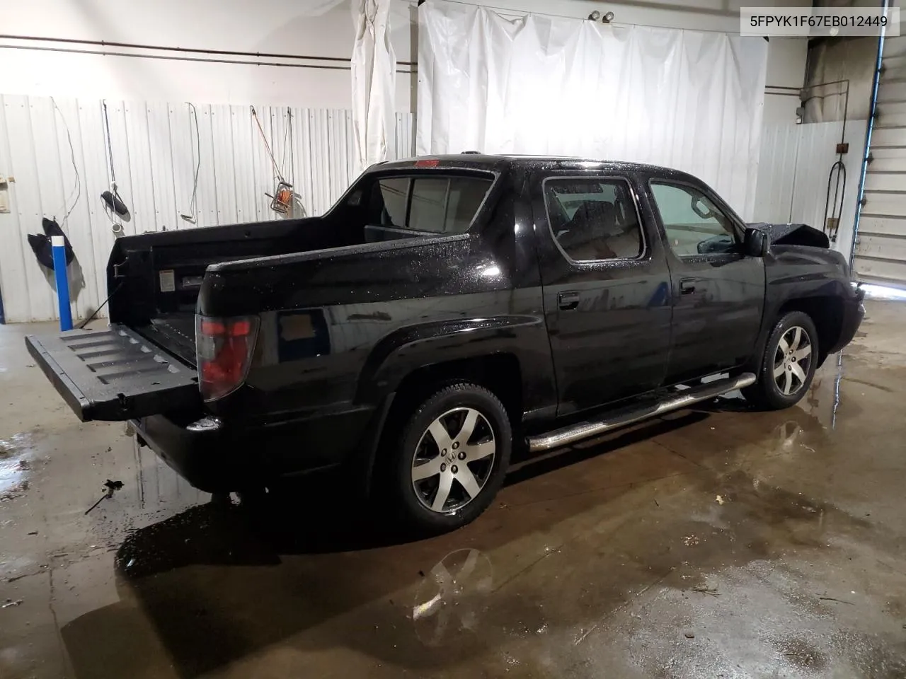 2014 Honda Ridgeline Rtl-S VIN: 5FPYK1F67EB012449 Lot: 76255584