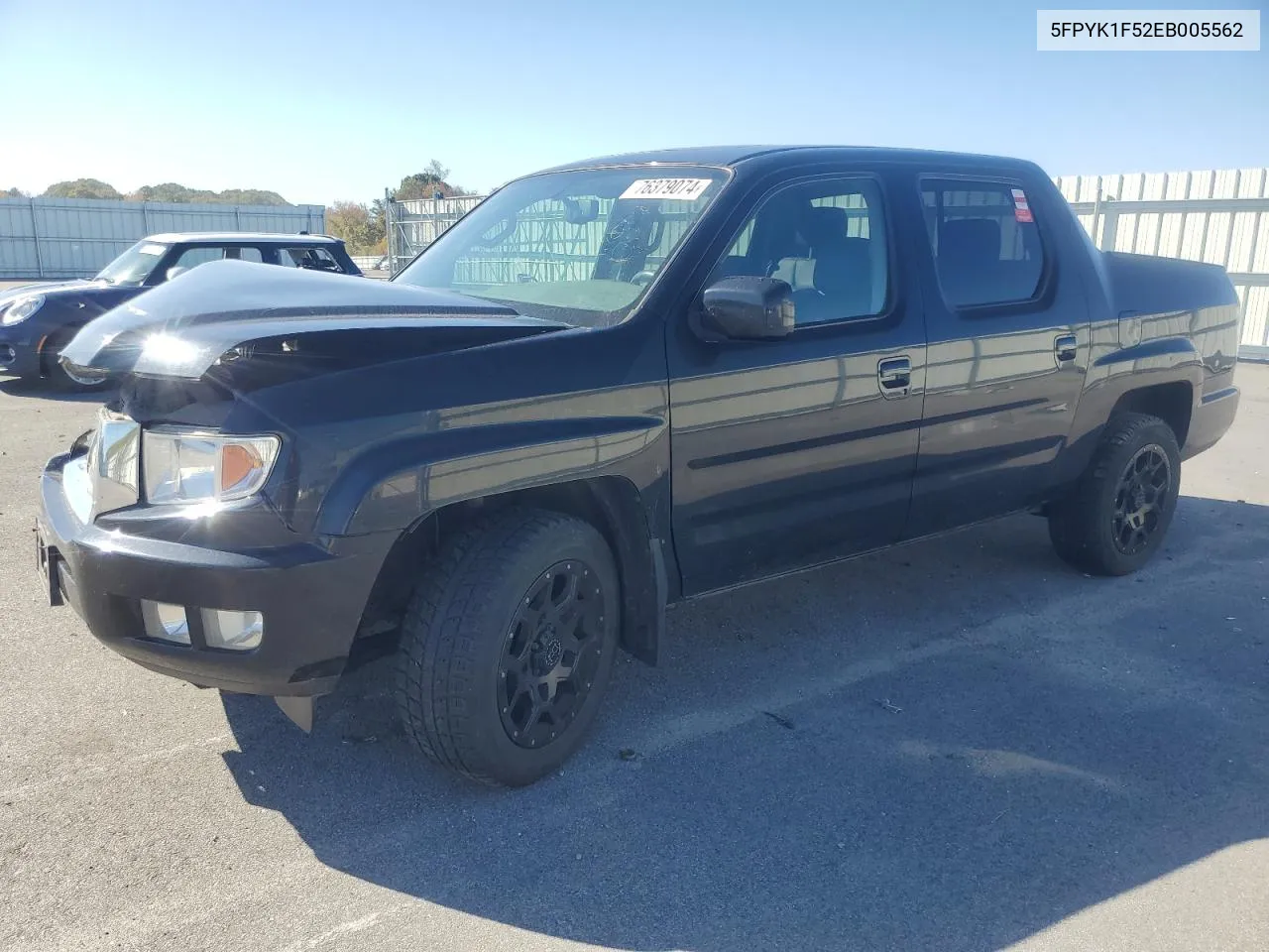 2014 Honda Ridgeline Rtl VIN: 5FPYK1F52EB005562 Lot: 76379074