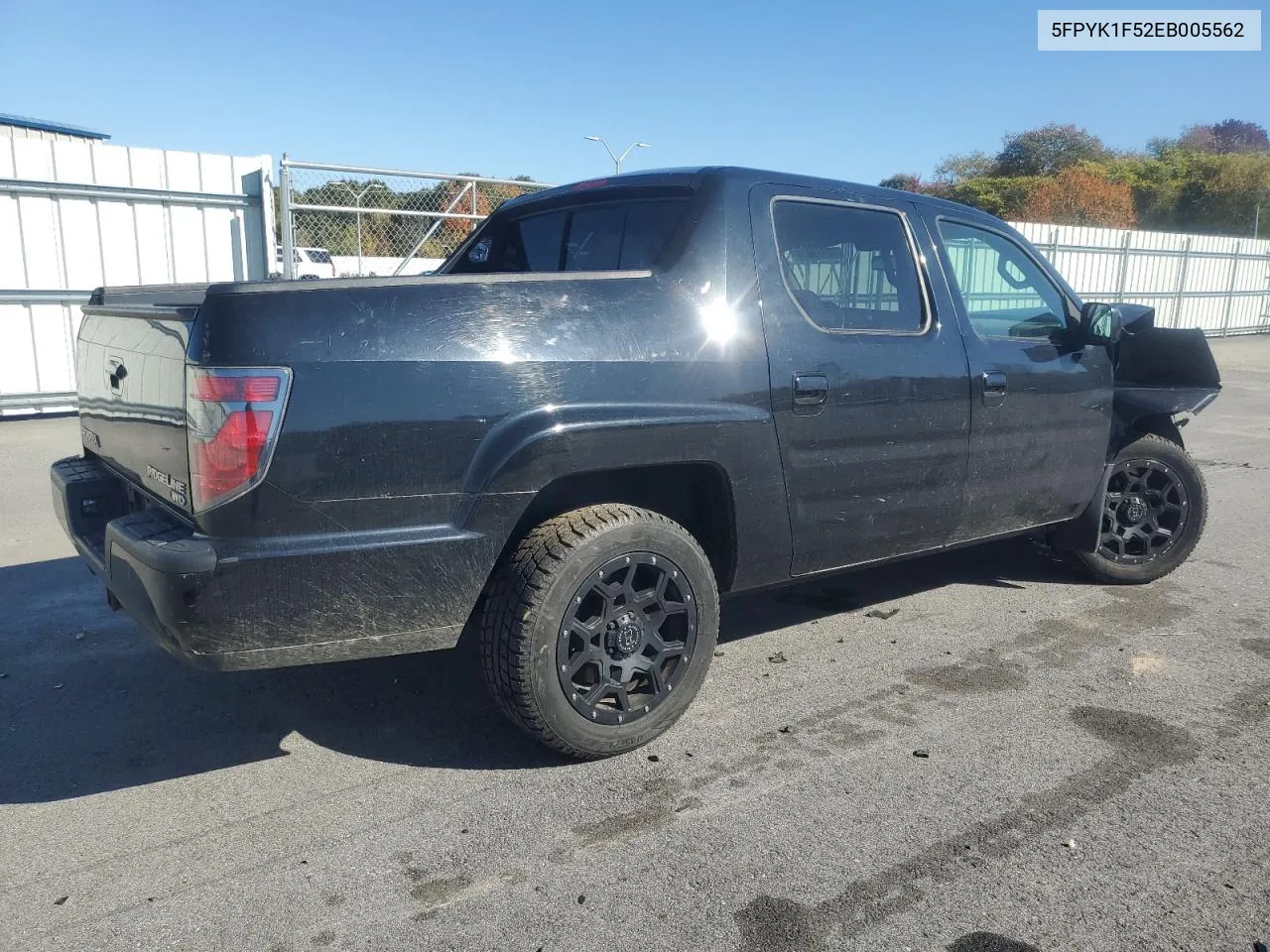 2014 Honda Ridgeline Rtl VIN: 5FPYK1F52EB005562 Lot: 76379074