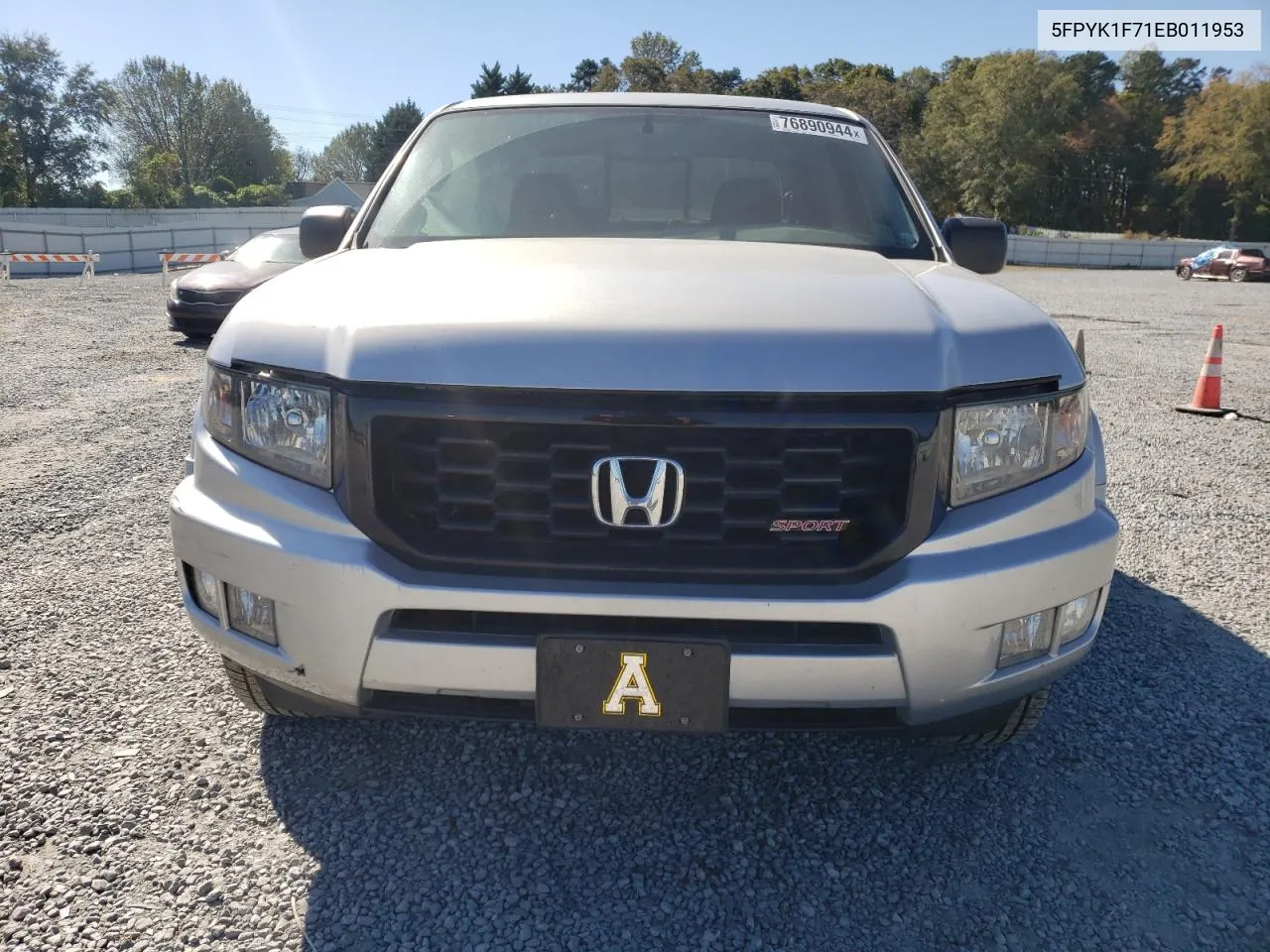 2014 Honda Ridgeline Sport VIN: 5FPYK1F71EB011953 Lot: 76890944