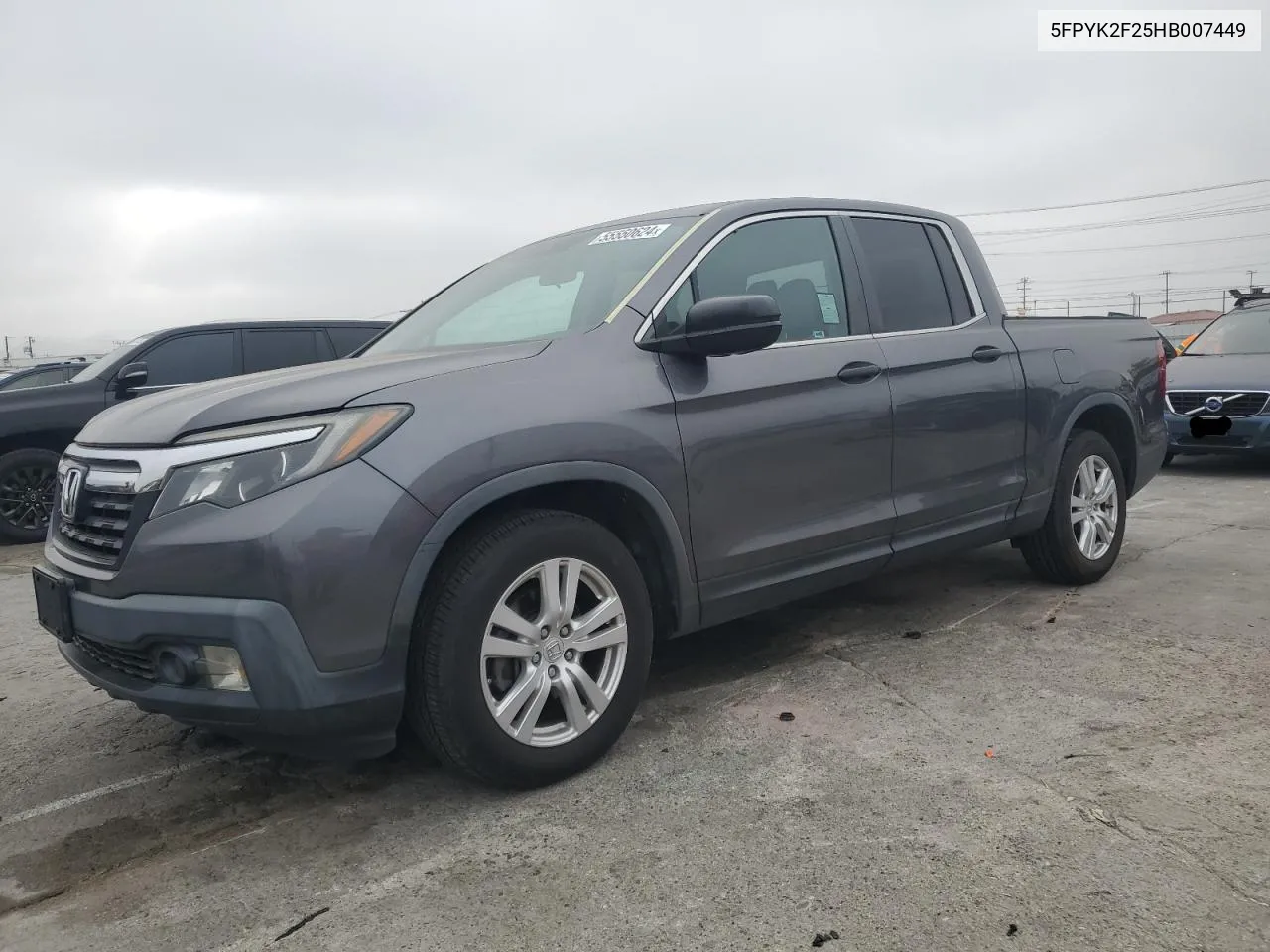 5FPYK2F25HB007449 2017 Honda Ridgeline Rt