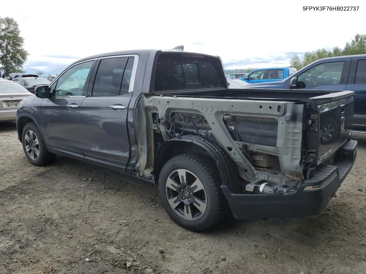 2017 Honda Ridgeline Rtl VIN: 5FPYK3F76HB022737 Lot: 60882394