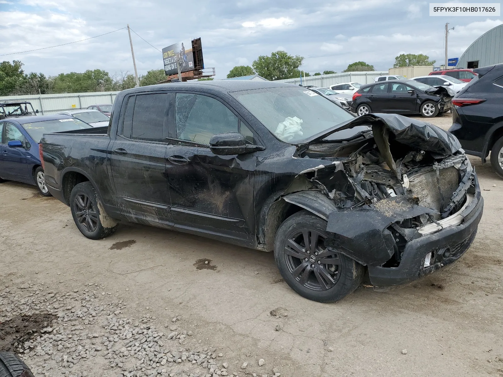 2017 Honda Ridgeline Sport VIN: 5FPYK3F10HB017626 Lot: 66411274