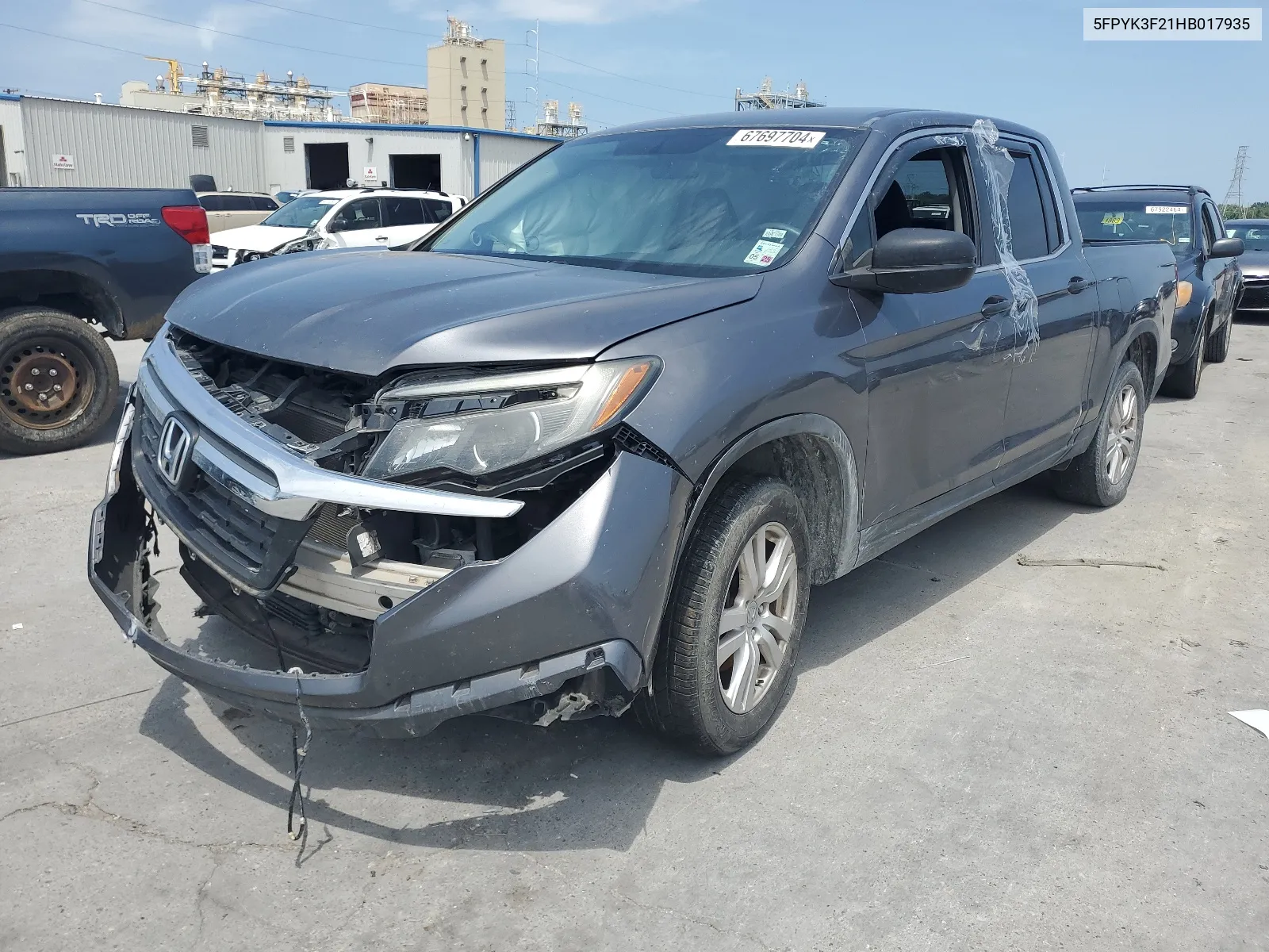 2017 Honda Ridgeline Rt VIN: 5FPYK3F21HB017935 Lot: 67697704