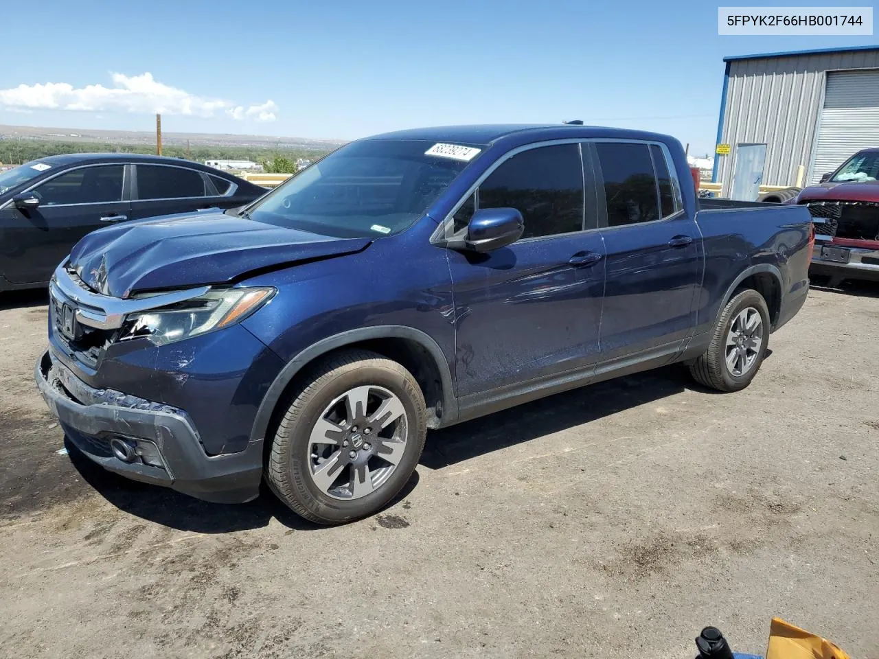 5FPYK2F66HB001744 2017 Honda Ridgeline Rtl