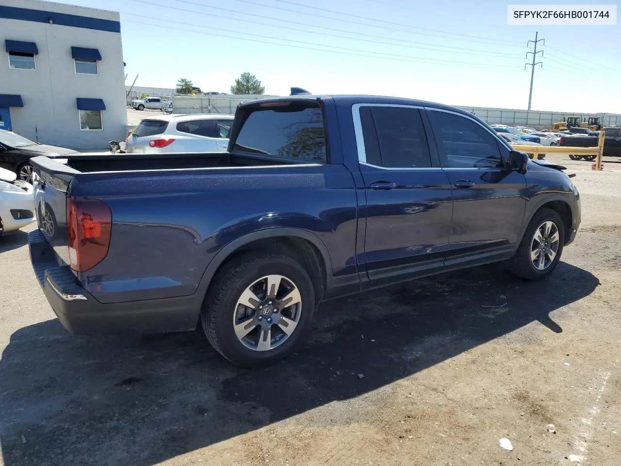 2017 Honda Ridgeline Rtl VIN: 5FPYK2F66HB001744 Lot: 68239274