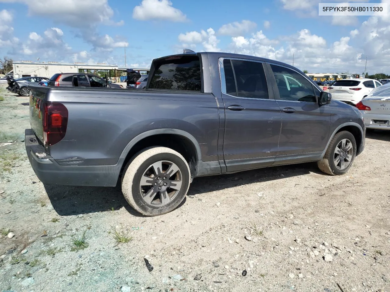 2017 Honda Ridgeline Rtl VIN: 5FPYK3F50HB011330 Lot: 69460954