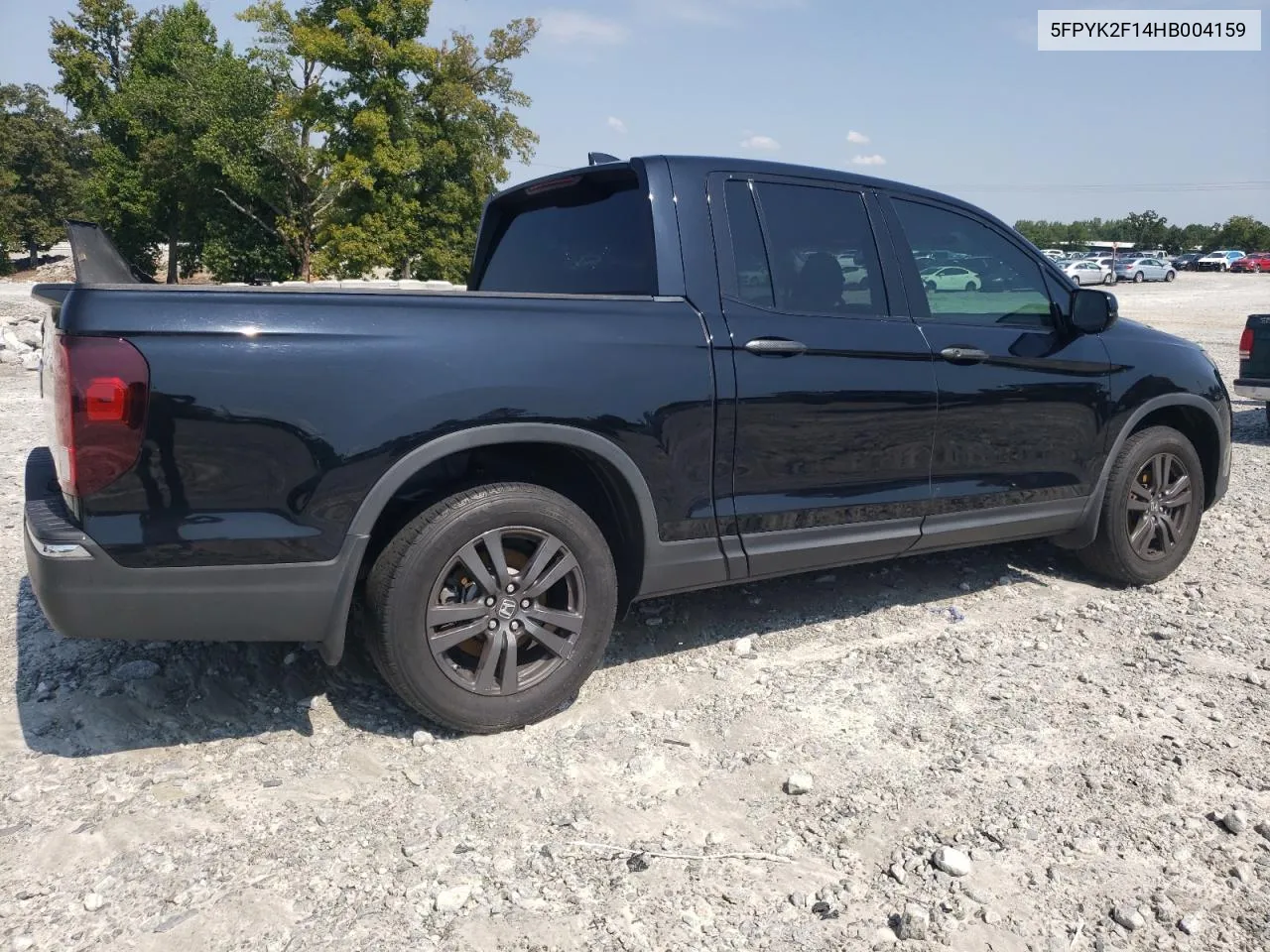 2017 Honda Ridgeline Sport VIN: 5FPYK2F14HB004159 Lot: 69670414