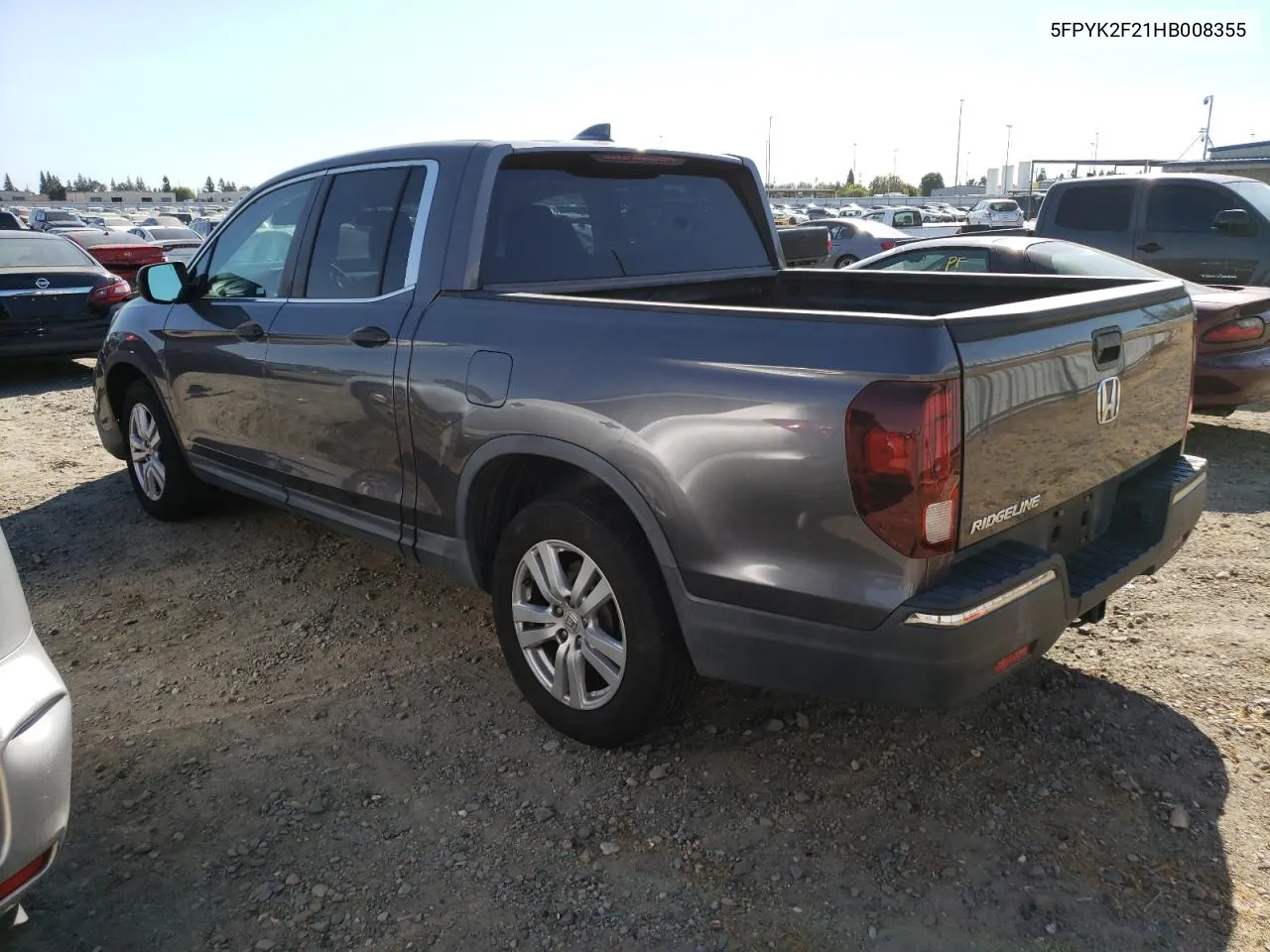 5FPYK2F21HB008355 2017 Honda Ridgeline Rt