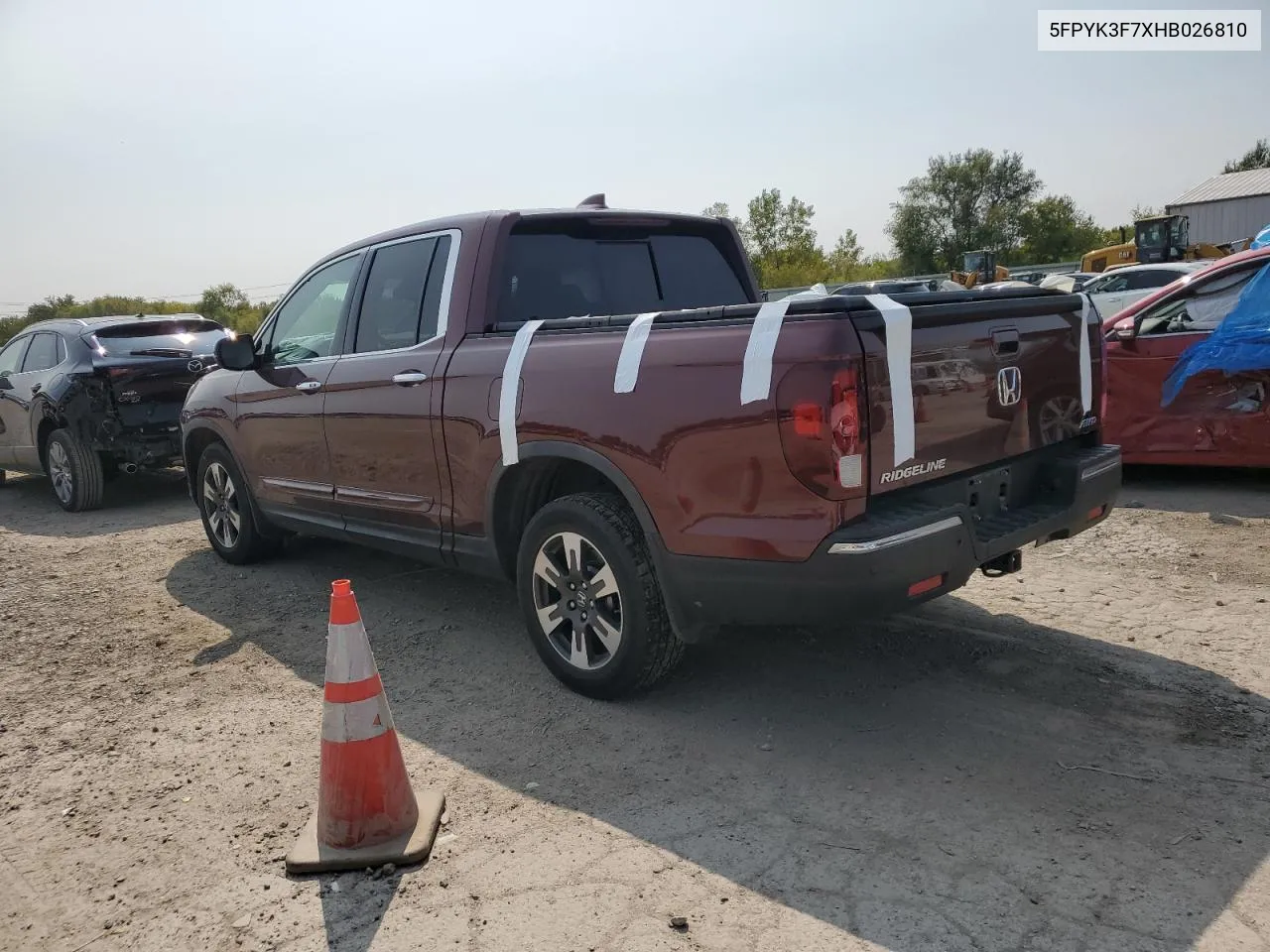 5FPYK3F7XHB026810 2017 Honda Ridgeline Rtl