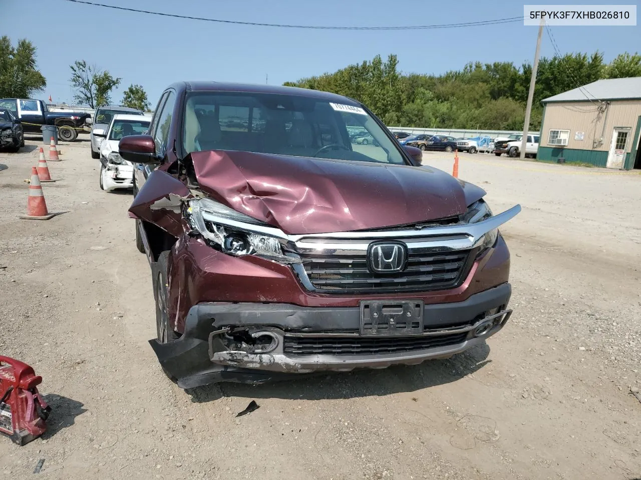 2017 Honda Ridgeline Rtl VIN: 5FPYK3F7XHB026810 Lot: 70774464