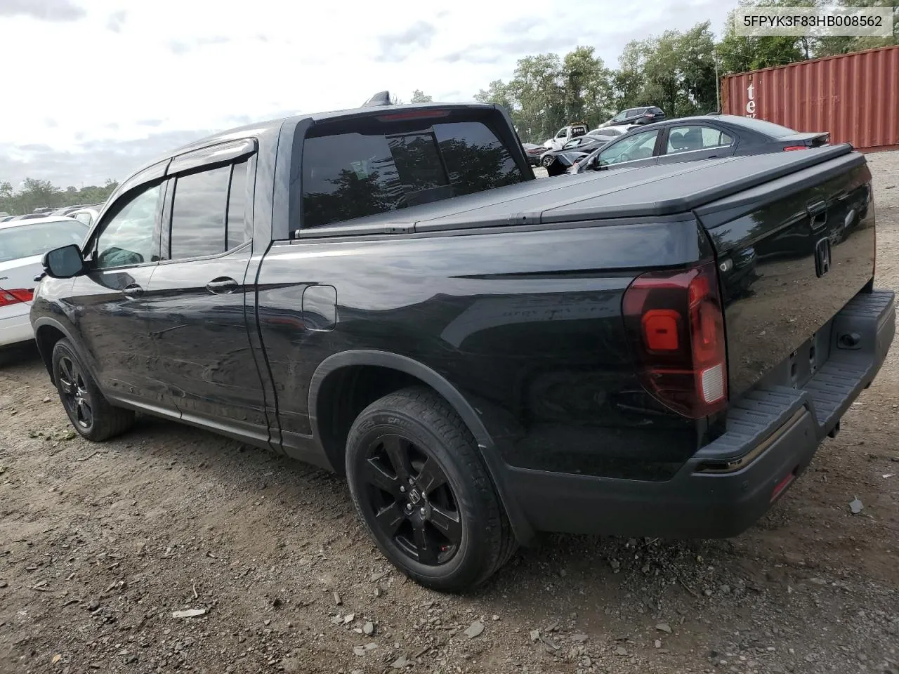 5FPYK3F83HB008562 2017 Honda Ridgeline Black Edition