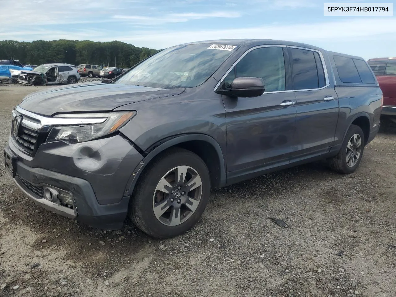 5FPYK3F74HB017794 2017 Honda Ridgeline Rtl