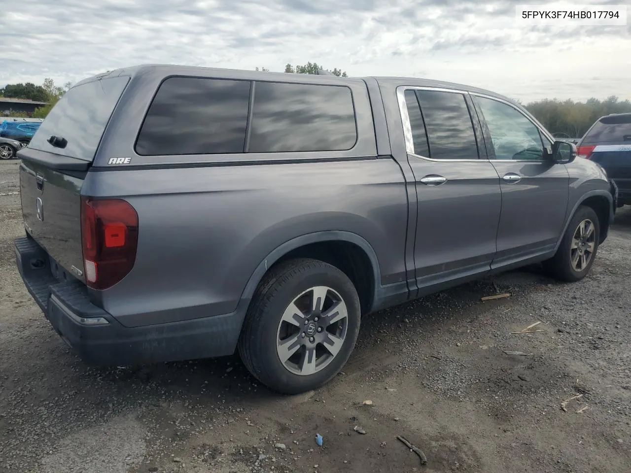 2017 Honda Ridgeline Rtl VIN: 5FPYK3F74HB017794 Lot: 70987074