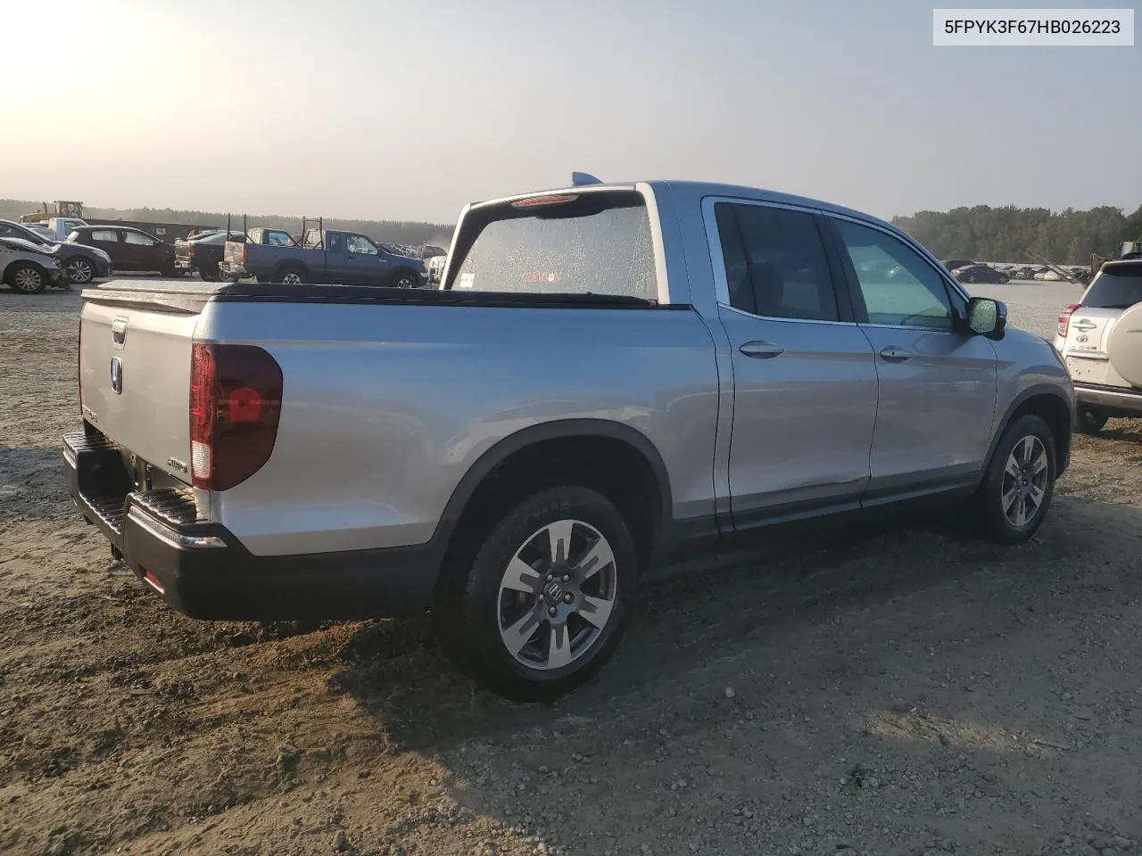 2017 Honda Ridgeline Rtl VIN: 5FPYK3F67HB026223 Lot: 71013414