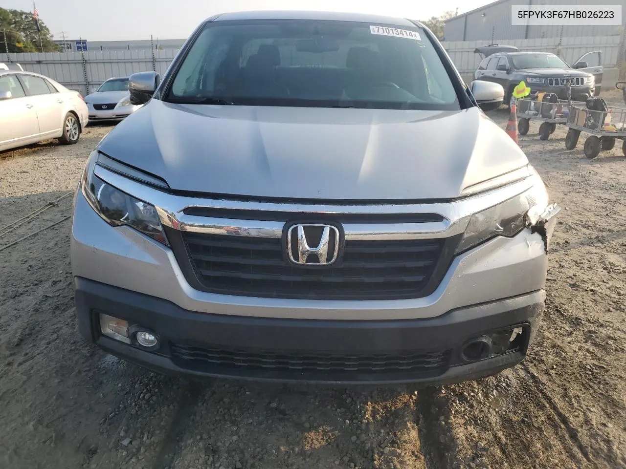 2017 Honda Ridgeline Rtl VIN: 5FPYK3F67HB026223 Lot: 71013414