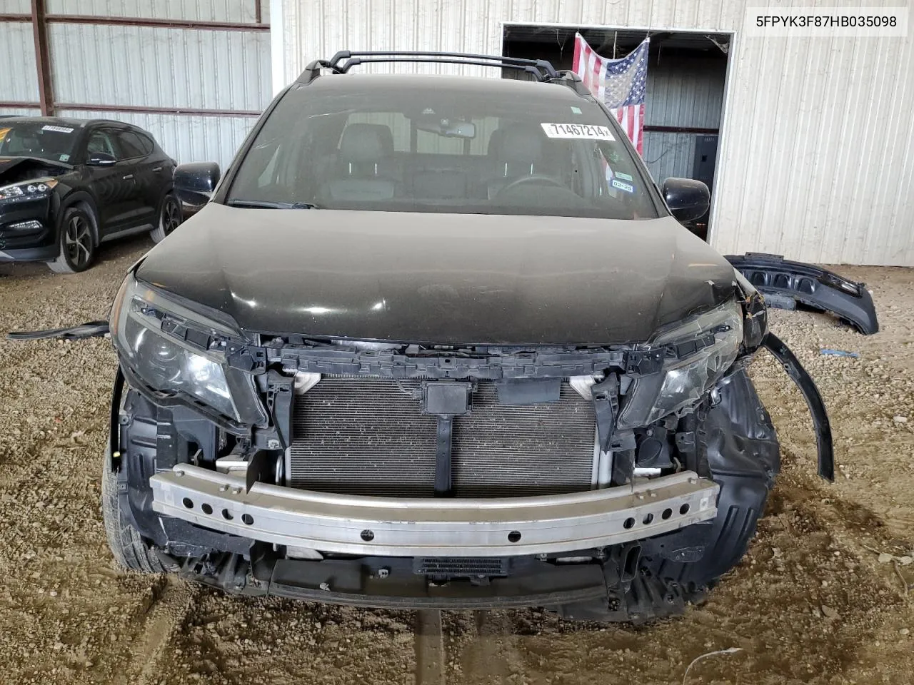 2017 Honda Ridgeline Black Edition VIN: 5FPYK3F87HB035098 Lot: 71467214