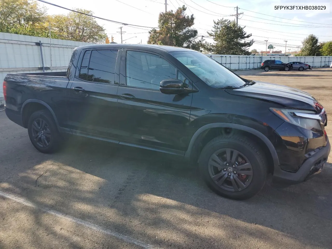 2017 Honda Ridgeline Sport VIN: 5FPYK3F1XHB038029 Lot: 72169264