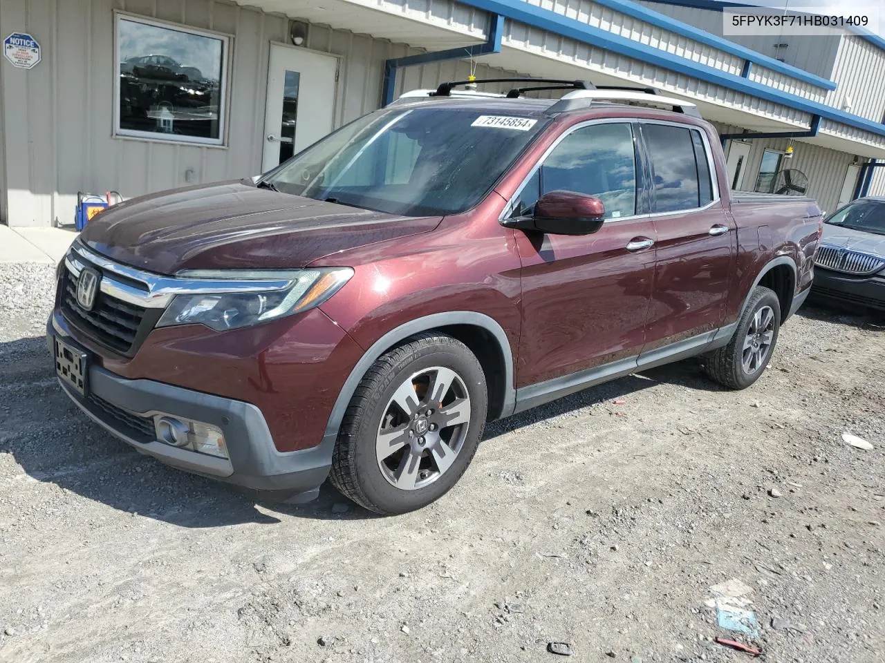 5FPYK3F71HB031409 2017 Honda Ridgeline Rtl