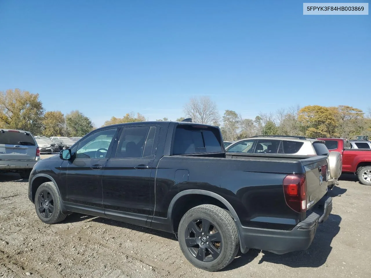 2017 Honda Ridgeline Black Edition VIN: 5FPYK3F84HB003869 Lot: 73216614