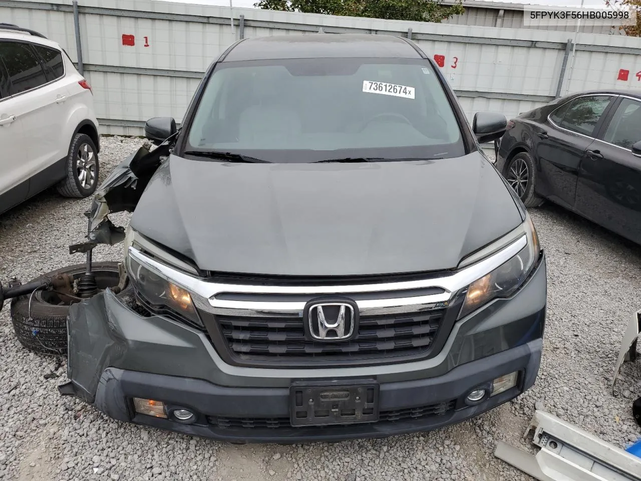 2017 Honda Ridgeline Rtl VIN: 5FPYK3F56HB005998 Lot: 73612674