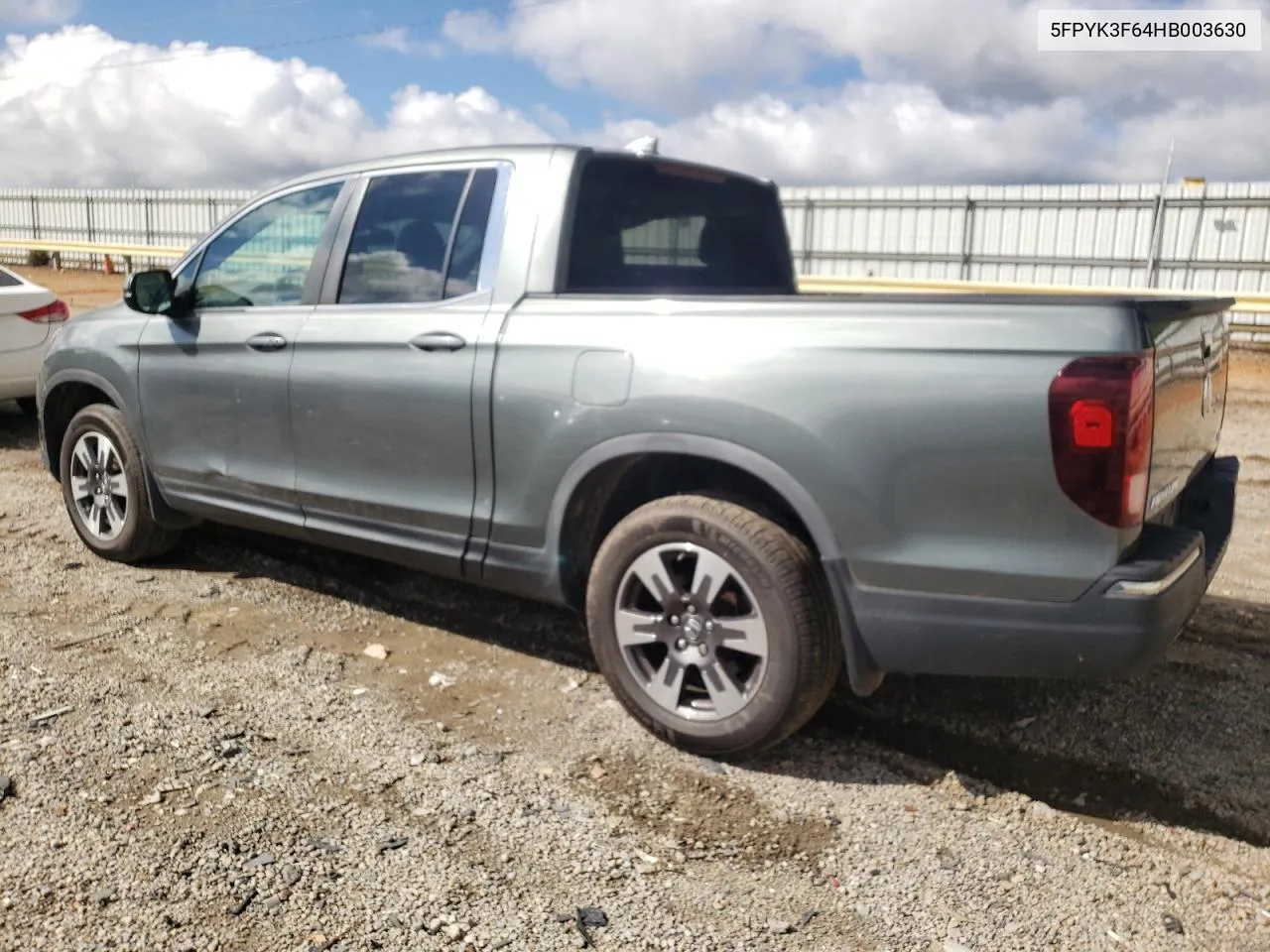 2017 Honda Ridgeline Rtl VIN: 5FPYK3F64HB003630 Lot: 73982124