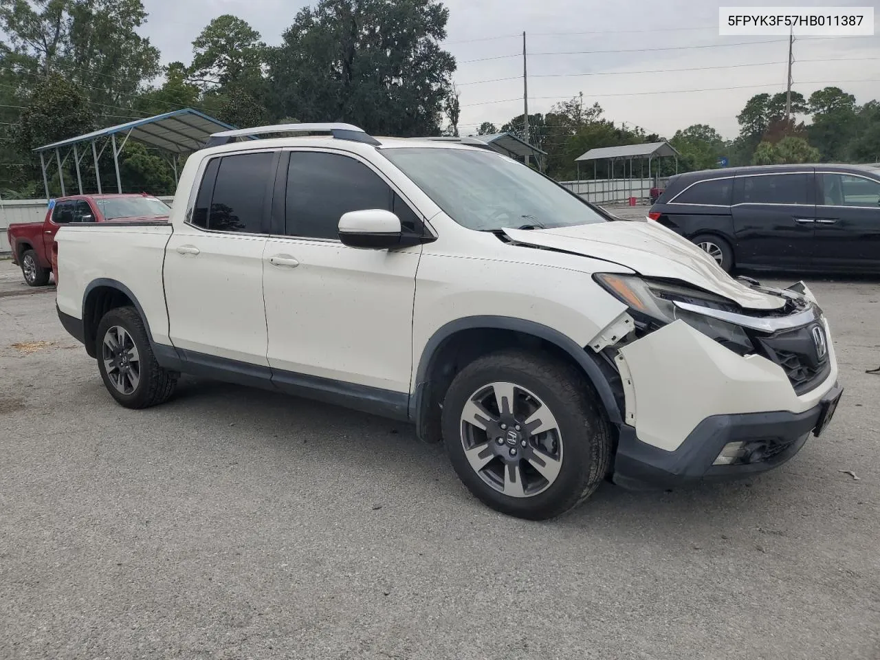 2017 Honda Ridgeline Rtl VIN: 5FPYK3F57HB011387 Lot: 74426954