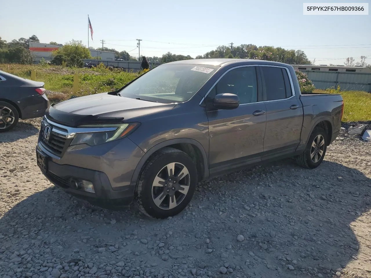 2017 Honda Ridgeline Rtl VIN: 5FPYK2F67HB009366 Lot: 74551924