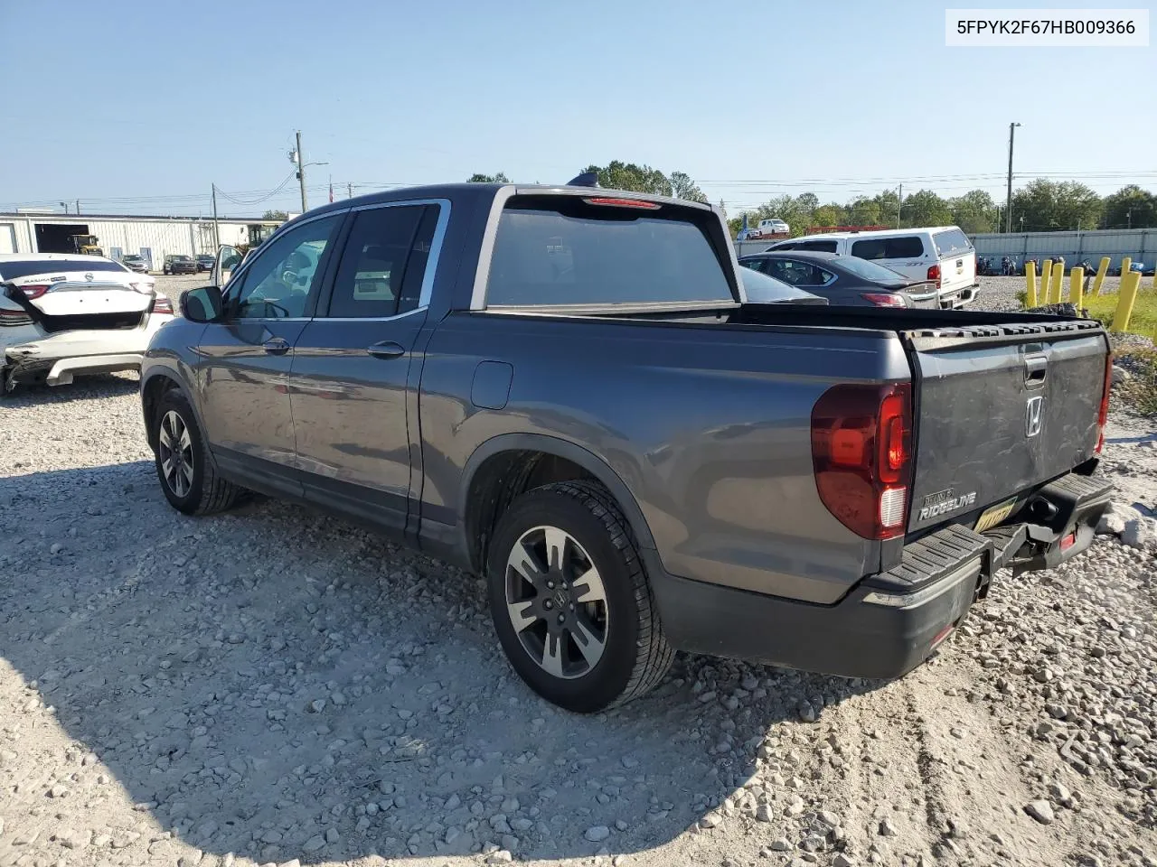 2017 Honda Ridgeline Rtl VIN: 5FPYK2F67HB009366 Lot: 74551924