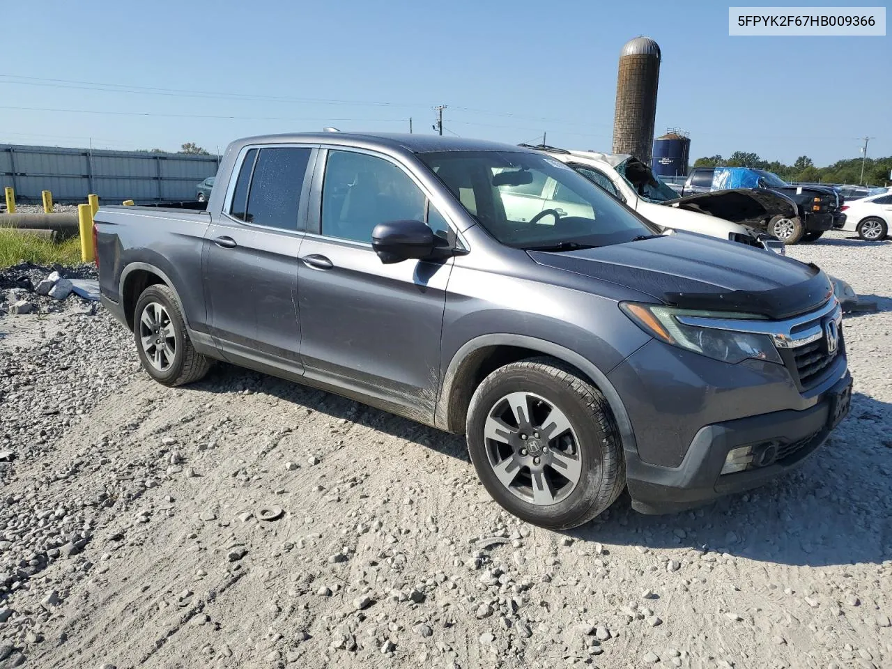 5FPYK2F67HB009366 2017 Honda Ridgeline Rtl