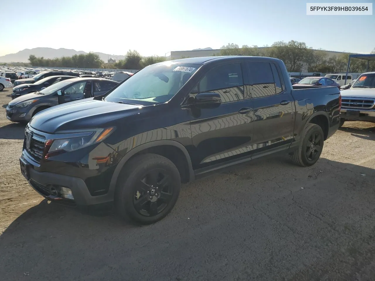 5FPYK3F89HB039654 2017 Honda Ridgeline Black Edition