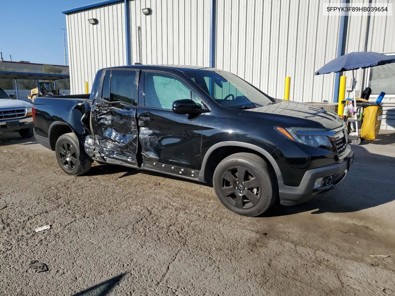 5FPYK3F89HB039654 2017 Honda Ridgeline Black Edition