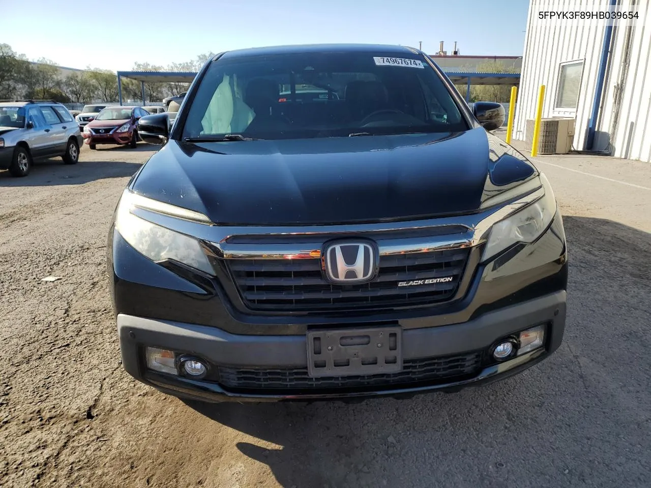 2017 Honda Ridgeline Black Edition VIN: 5FPYK3F89HB039654 Lot: 74967674