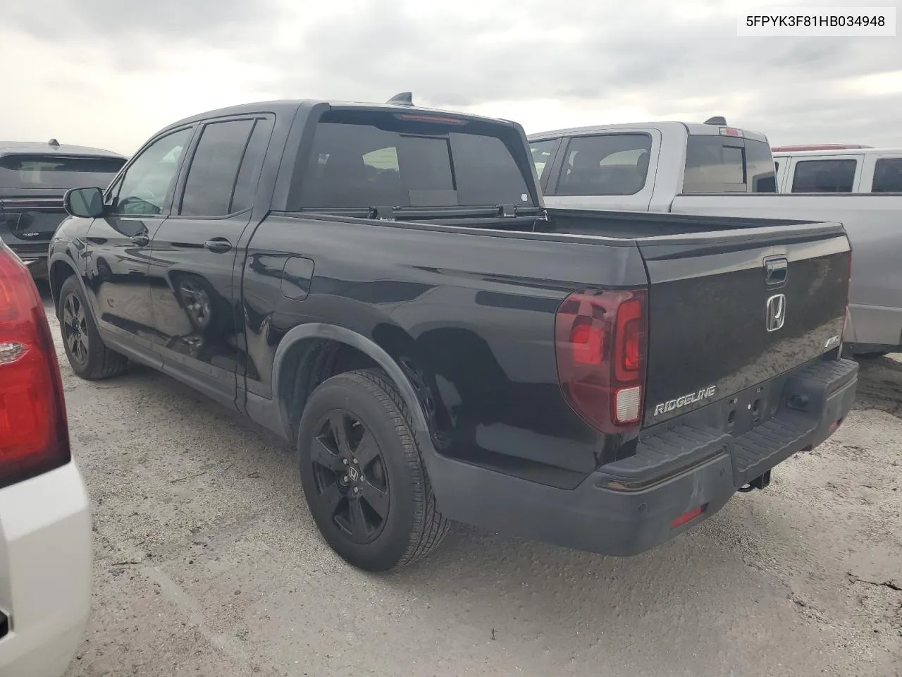 2017 Honda Ridgeline Black Edition VIN: 5FPYK3F81HB034948 Lot: 75073854