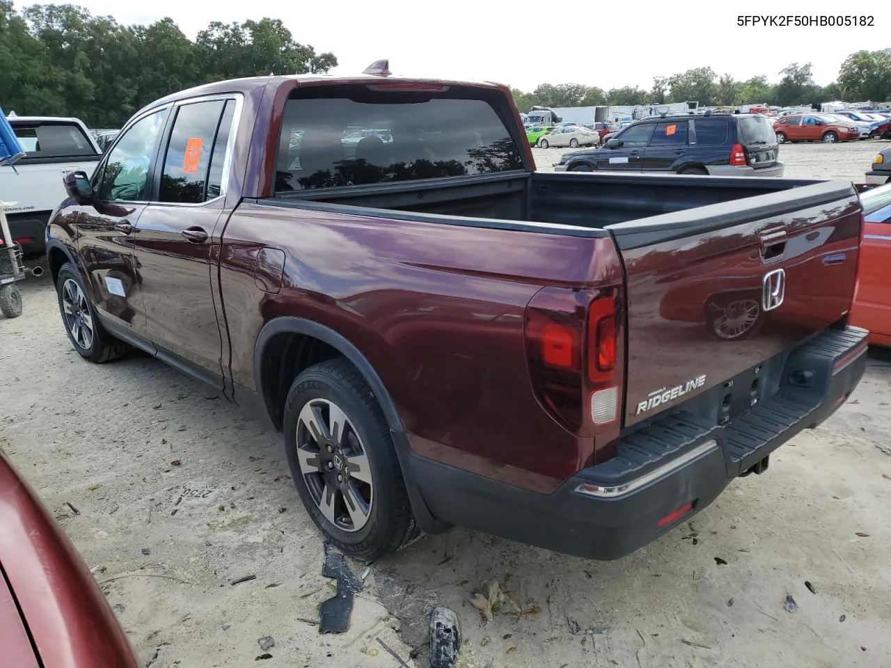 2017 Honda Ridgeline Rtl VIN: 5FPYK2F50HB005182 Lot: 75135084