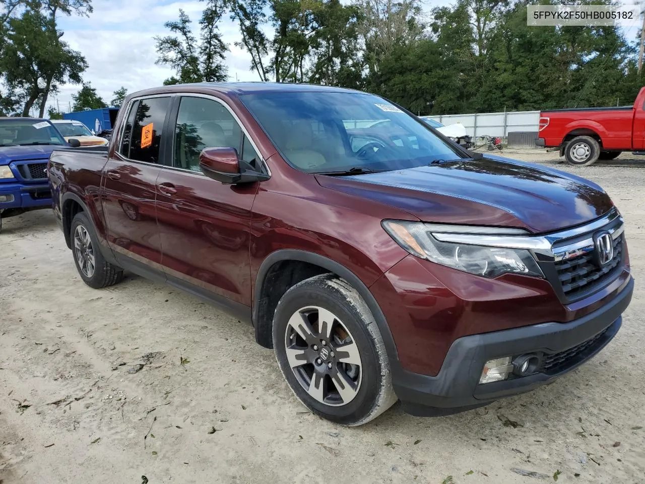 5FPYK2F50HB005182 2017 Honda Ridgeline Rtl