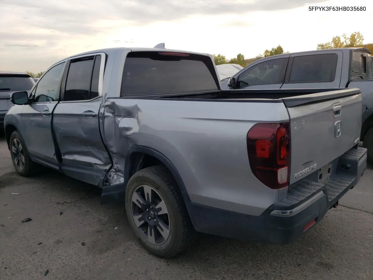 2017 Honda Ridgeline Rtl VIN: 5FPYK3F63HB035680 Lot: 75314054