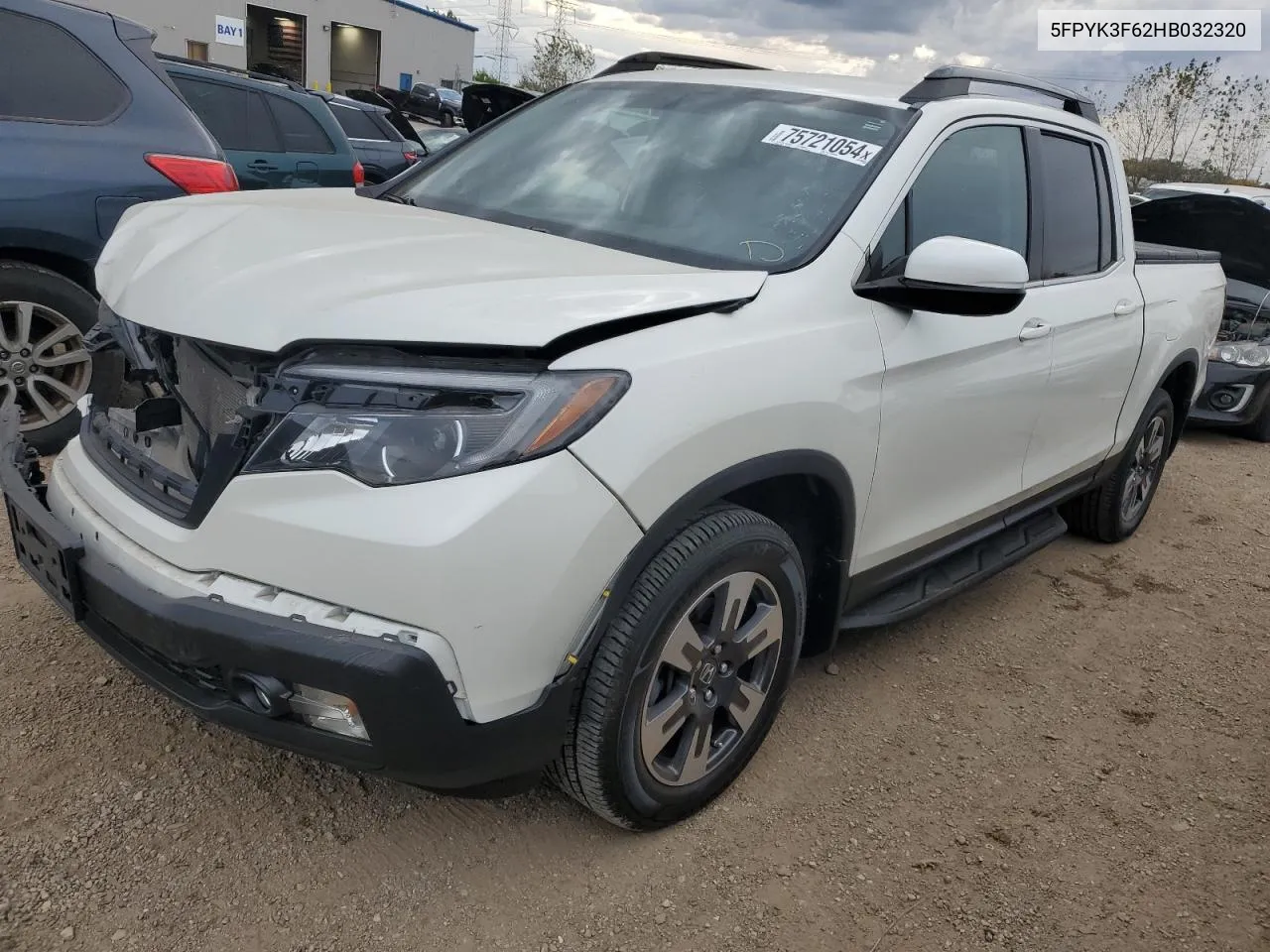 2017 Honda Ridgeline Rtl VIN: 5FPYK3F62HB032320 Lot: 75721054