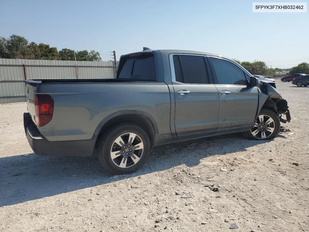 2017 Honda Ridgeline Rtl VIN: 5FPYK3F7XHB032462 Lot: 75936664