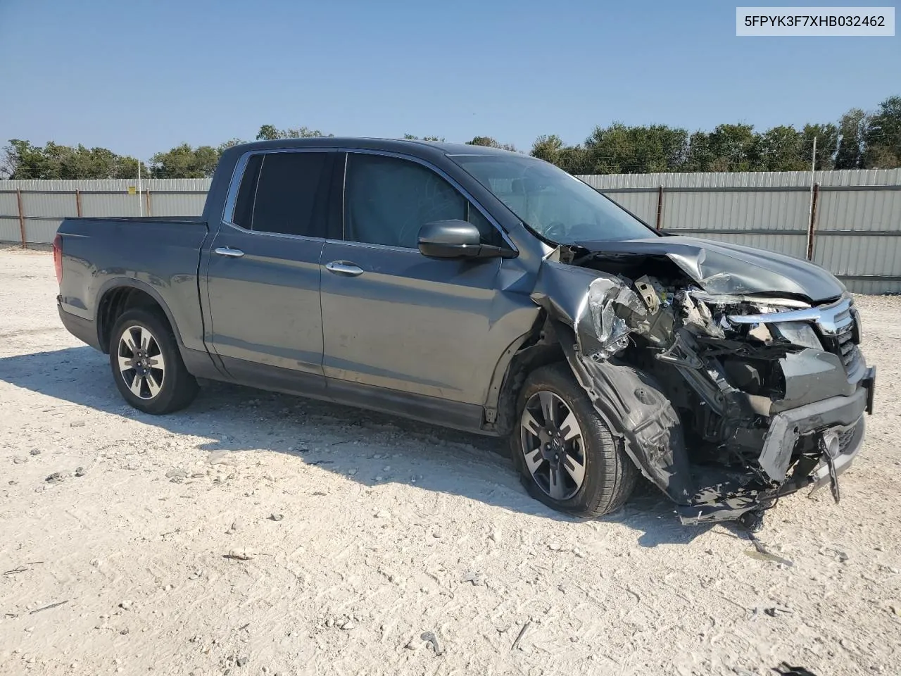 2017 Honda Ridgeline Rtl VIN: 5FPYK3F7XHB032462 Lot: 75936664