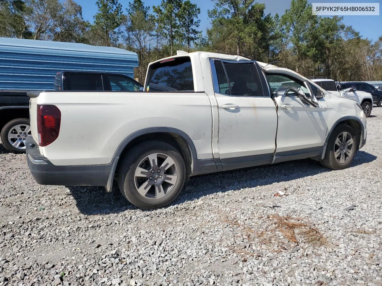 2017 Honda Ridgeline Rtl VIN: 5FPYK2F65HB006532 Lot: 76054774