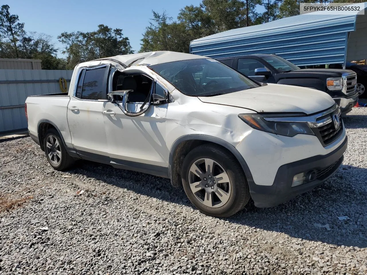 2017 Honda Ridgeline Rtl VIN: 5FPYK2F65HB006532 Lot: 76054774