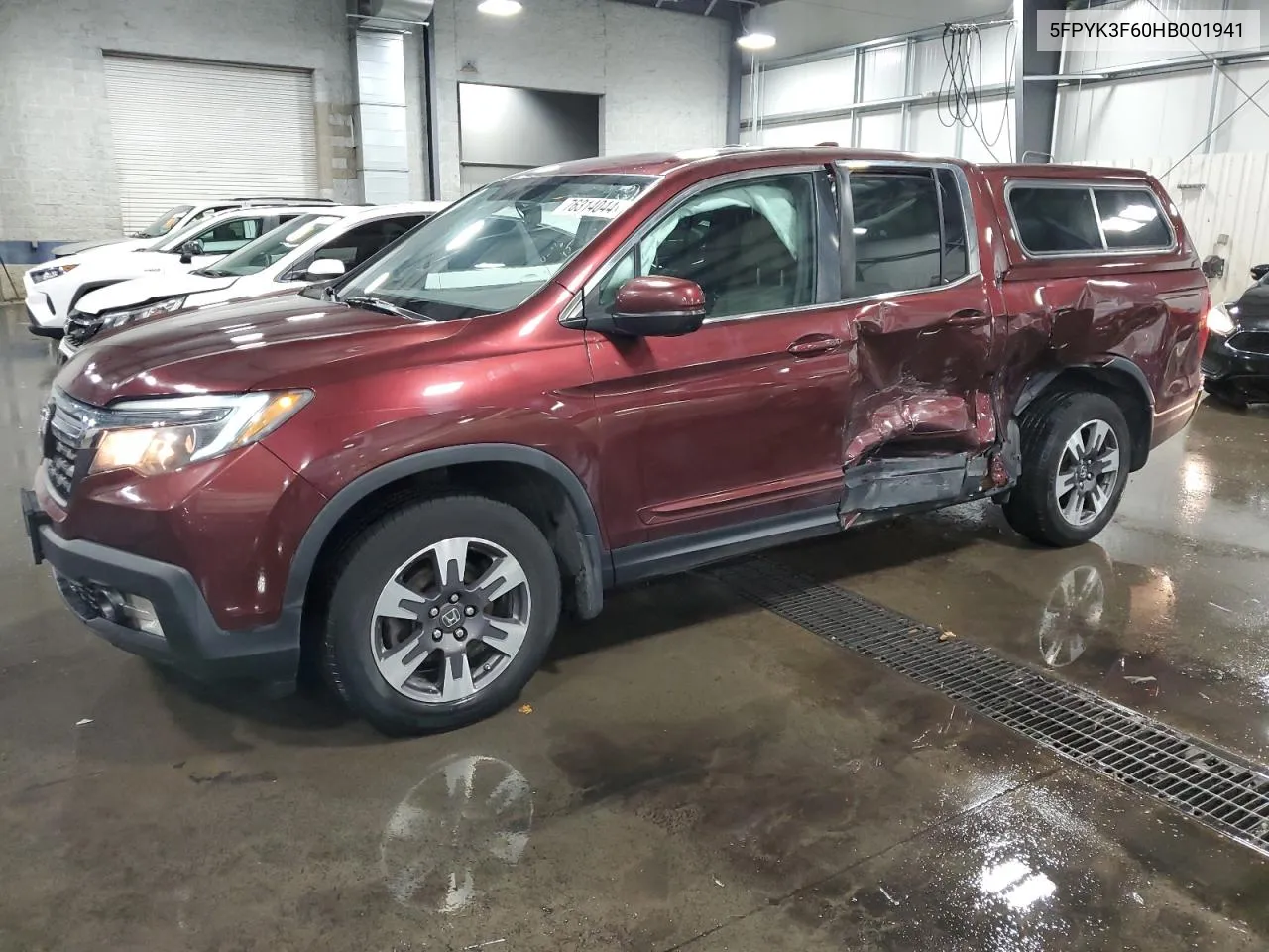 2017 Honda Ridgeline Rtl VIN: 5FPYK3F60HB001941 Lot: 76314044