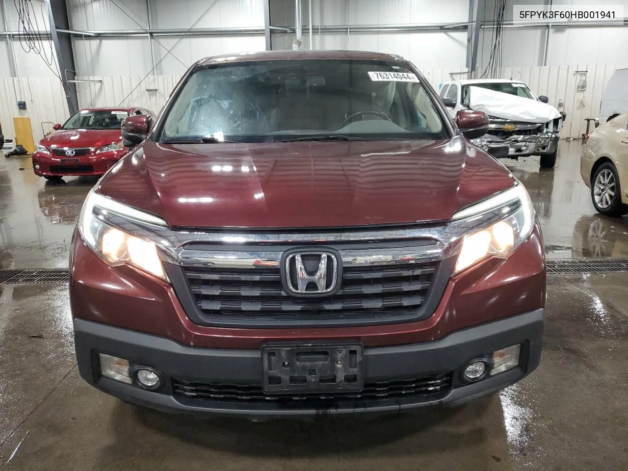 2017 Honda Ridgeline Rtl VIN: 5FPYK3F60HB001941 Lot: 76314044