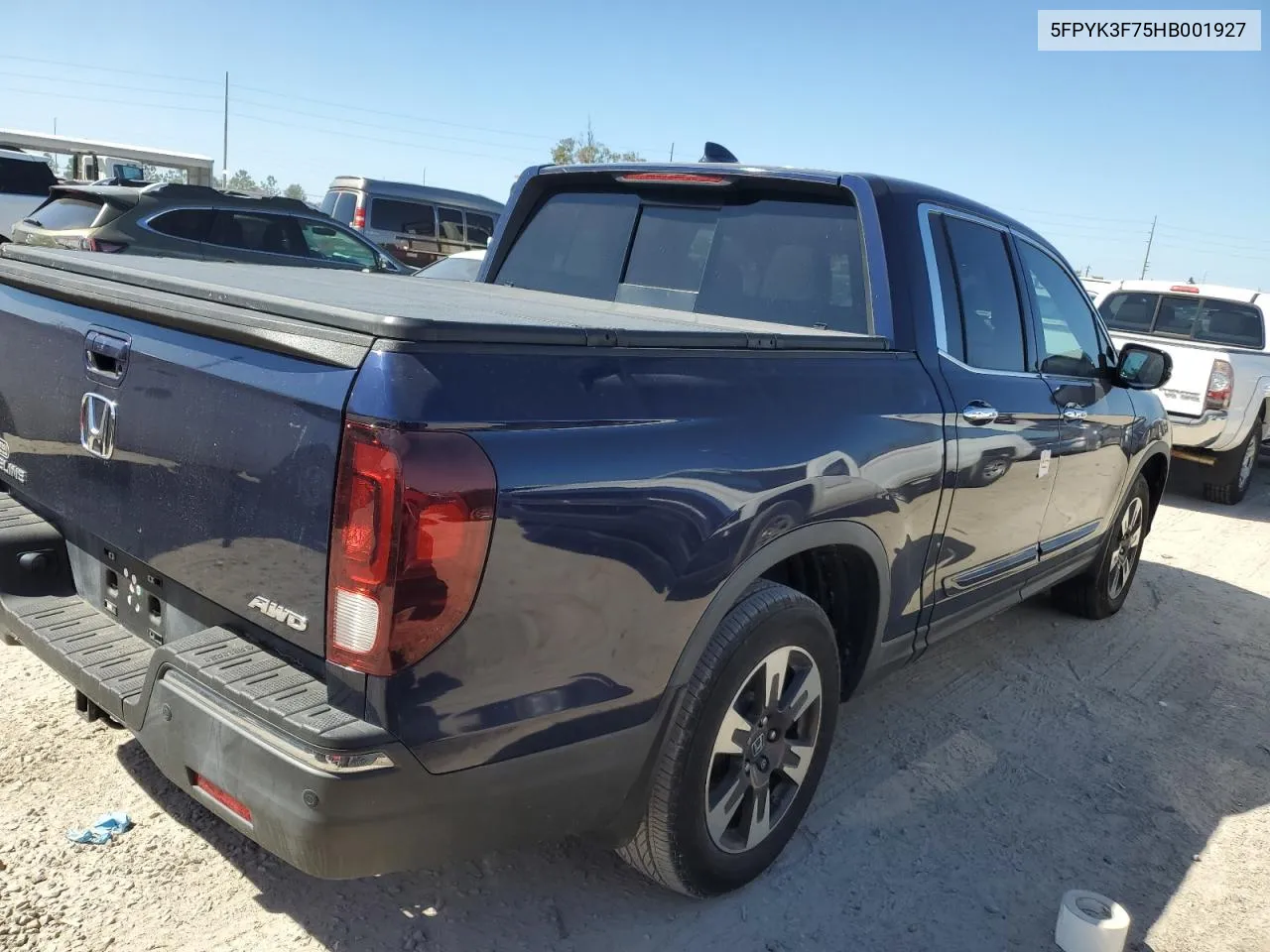 2017 Honda Ridgeline Rtl VIN: 5FPYK3F75HB001927 Lot: 76605274