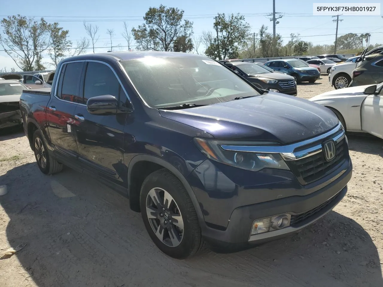 2017 Honda Ridgeline Rtl VIN: 5FPYK3F75HB001927 Lot: 76605274