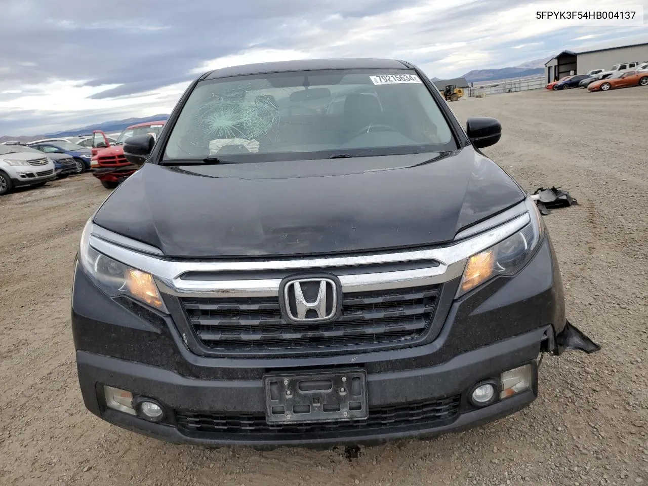 2017 Honda Ridgeline Rtl VIN: 5FPYK3F54HB004137 Lot: 79215634