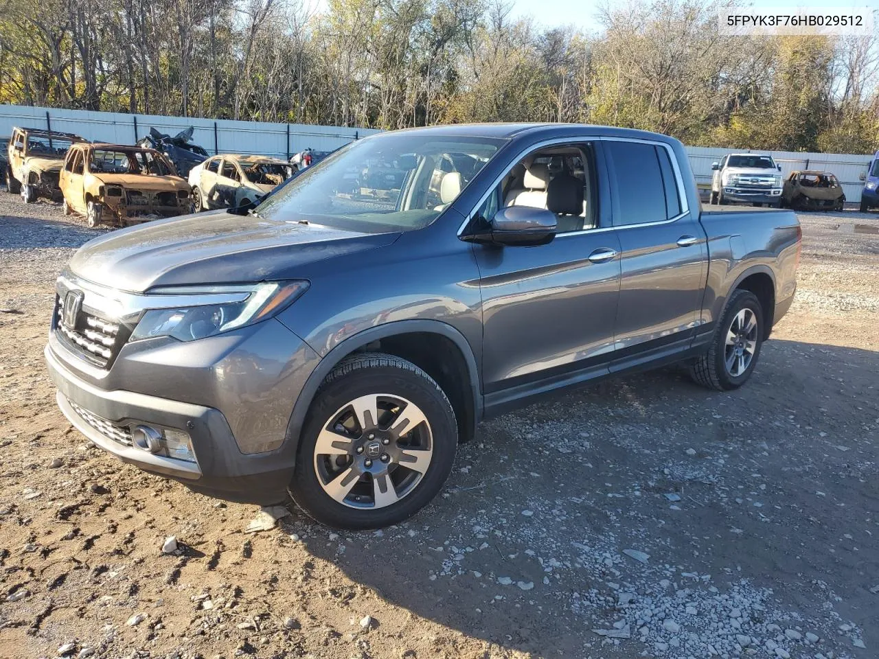 2017 Honda Ridgeline Rtl VIN: 5FPYK3F76HB029512 Lot: 80691824