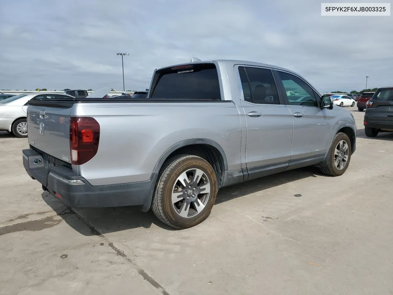 2018 Honda Ridgeline Rtl VIN: 5FPYK2F6XJB003325 Lot: 57112544